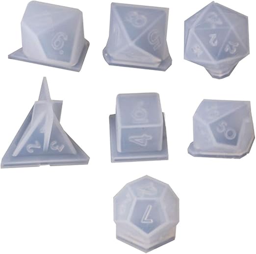 7 Shapes Silicone Mould Dice Fillet Square Triangle Dice Mold Dice