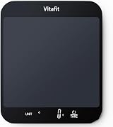 Vitafit 33lb Kitchen Scale High Accuracy 0.1oz 1g 8.5x7.1in Black view 1