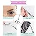 Beard &Nose Hair Beauty Scissors，Stainless Steel Small Scissors for Eyebrows,Eyelashes,nail,Curved and Safety Rounded Tip Trimming Shears for Men Women