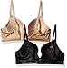 Maidenform Women's Custom Lift with Lace Demi Bra 2-Pack Bundle (1689)