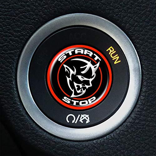 Moto Badge Demon Push Start Button Overlay for Dodge Challenger AA26