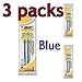 Value Pack of 6 BIC Standard Refills - Medium Point 1.0mm fits Wide Body, Velocity, XXL, Pro+, ReAction and AI, 6 total refills, Blue (MRC21-Blue)