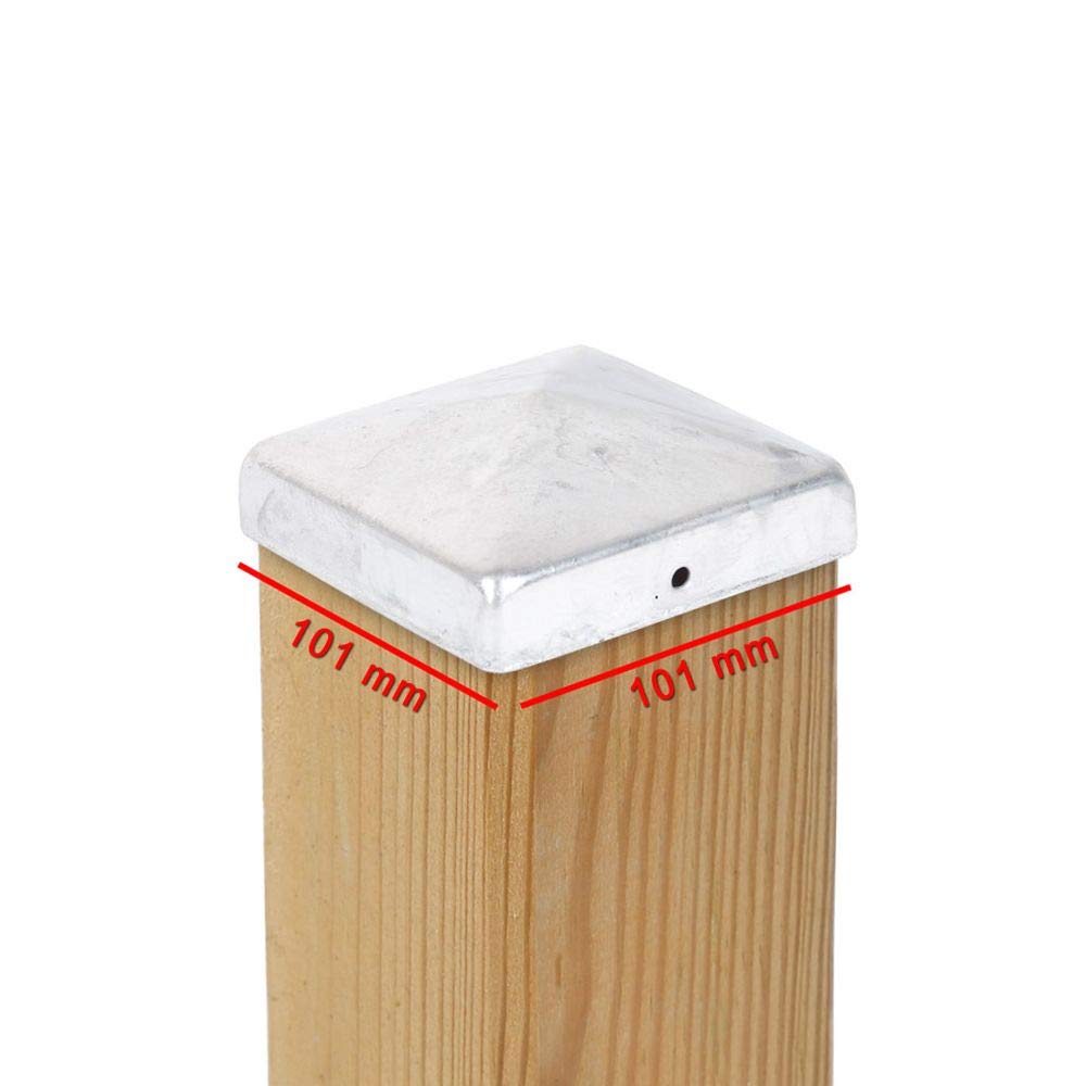 Post Cap PYRAMIDE Steel FIRE Zinc-Plated – Number and Size.