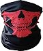 HAMIST Couples Seamless Skull Face Tube Mask Black&Red