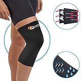 Copper Fitness NON SLIP Recovery Knee Brace, BREATHABLE & SWEAT Releasing Fabric for Men & Women, #1 PREMIUM QUALITY Copper Compression Infused Recovery Sleeve, Joint Pain Relief, Arthritis & Injury