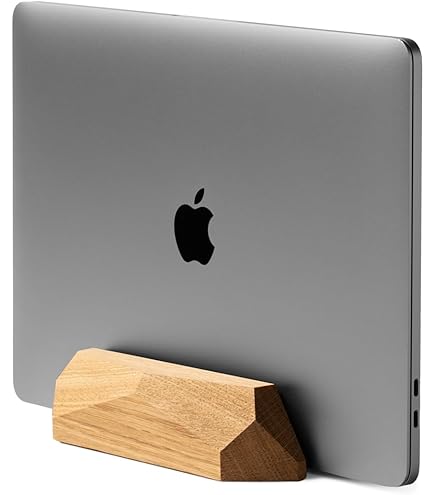 Amazon.com: Oakywood Dual Laptop Dock, Vertical Laptop Stand Wood