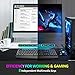 Pictek RGB Gaming Keyboard and Mouse Combo(Mouse Pad Included), Wired LED RGB Backlit with 8 Multimedia Keys Wrist Rest, 25 Keys Anti-Ghosting, 6 Buttons Ergonomic USB Mouse Gaming Mice with 3200 DPIthumb 3