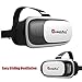 QueenAcc 3D VR Virtual Reality Headset 3D Glasses VR Headset VR Glasses, Compatible with 3.5-6.0 inch Screens for Smartphone,Samsung,iPhone, etc.
