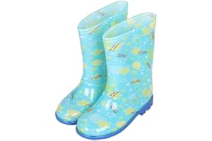 BELLAPAZ Toddler Rain Boots Boys Rain Boots - Kids Rain Boots, Cute Blue Boots, Water Proof Child Rain Boots, Light weightUnisex-Child Boots for Outdoors, Girls and Boys