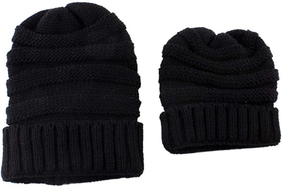 matching beanies mom and baby