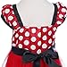IWEMEK Baby Girls Polka Dots Birthday Princess Party Tutu Dress up Cosplay Pageant Fancy Dance Leotard Costume Gymnastic Tulle Wedding Halloween Christmas Cake Smash Outfits + Bowknot Ear Headband