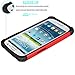 Galaxy S3 Case, Tekcoo(TM) [Tmajor Series] [Red/Black] Shock Absorbing Hybrid Rubber Plastic Impact Defender Rugged Slim Hard Case Cover Shell for Samsung Galaxy S3 S III I9300 GS3 All Carriers