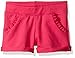 Hanes Little Girls' Ruffle Pocket Short, Amaranth, Small