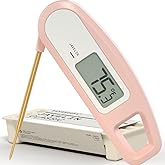 Lavatools Javelin® Ultra-Fast 3-Second Digital Instant Read Meat Thermometer for Grill and Cooking, 2.75" Probe, Compact Fold