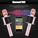 Wireless Karaoke Microphone, Mbuynow Bluetooth TWS Karaoke Machine Portable Handheld Mic with Speaker, Phone Holder, Camera Remote for Kids Adults Party, iPhone/Android/Smartphone (Rose Gold)