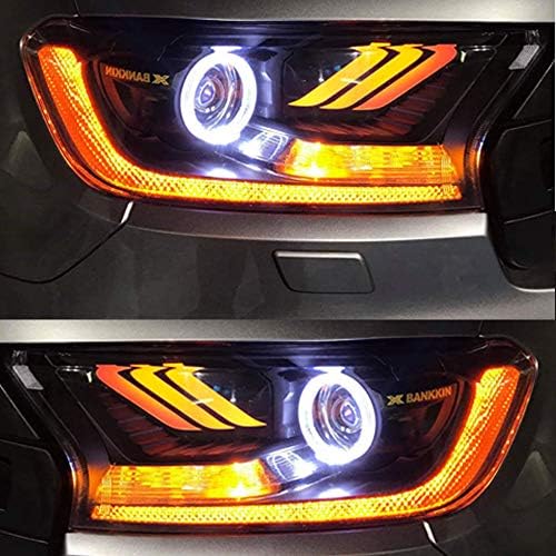 HEADLIGHT FRONT LAMP PROJECTOR MUSTANG LED FOR FORD EVEREST SUV 2015 16 17 18