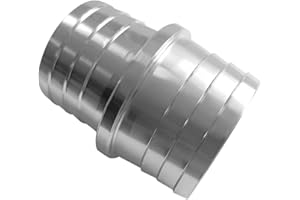 JoyTube 1 Pcs 1-1/2 to 1-3/4 Inch Radiator Hose Barb Adapter, Coupler Splice Mend Coolant Intercooler Exchanger Heater Repair Hose Connector Water Fluid Air Aluminum
