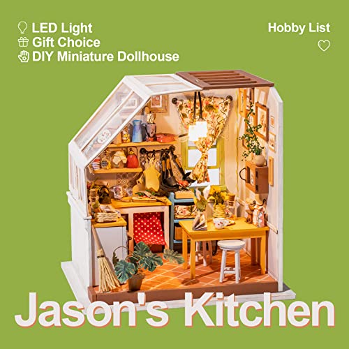 RoWood Miniature House Kit, DIY Dollhouse Kit Crafts for Adults, 124