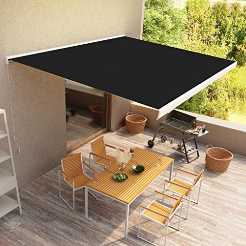 vidaXL Kassettenmarkise Manuell Gelenkarmmarkise Markise Vollkassettenmarkise Sonnenschutz Garten Terrasse Balkon… – Bild 3