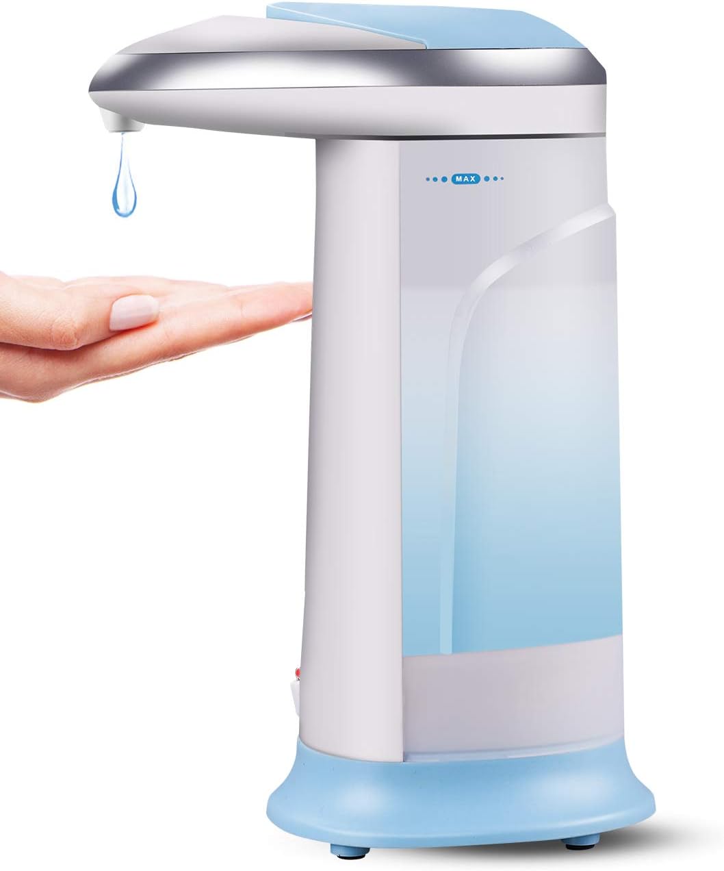 Nozama Touchless Automatic Soap Dispenser, 10.58-Ounce Infrared Motion Sensor Liquid Dispenser, Auto Hand Soap Dispenser, Suitable for Bathroom Kitchen Hotel Restaurant