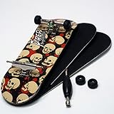 P-Rep Skulls 30mm Graphic Complete Wooden Fingerboard w CNC Lathed Bearing Wheels