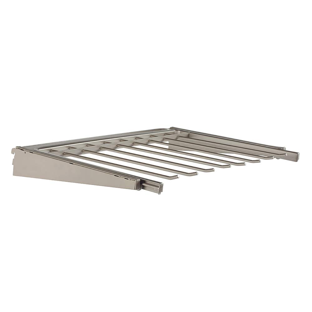 Knape & Vogt Champagne Nickel Closet System, 24 in. Clothes Rack Pants Rack Kit for Wardrobe Storage