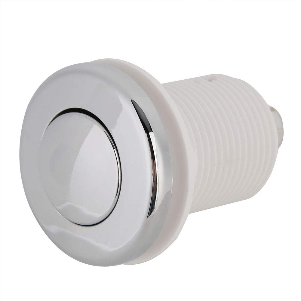 TOPINCN Air Button Switch, 28mm Waterproof, Push Button Operation, Chrome