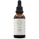 Violet B60 Alcohol-Free Herbal Extract Tincture, Concentrated Liquid Drops Natural Violet (Viola Tricolor) (2 fl oz)