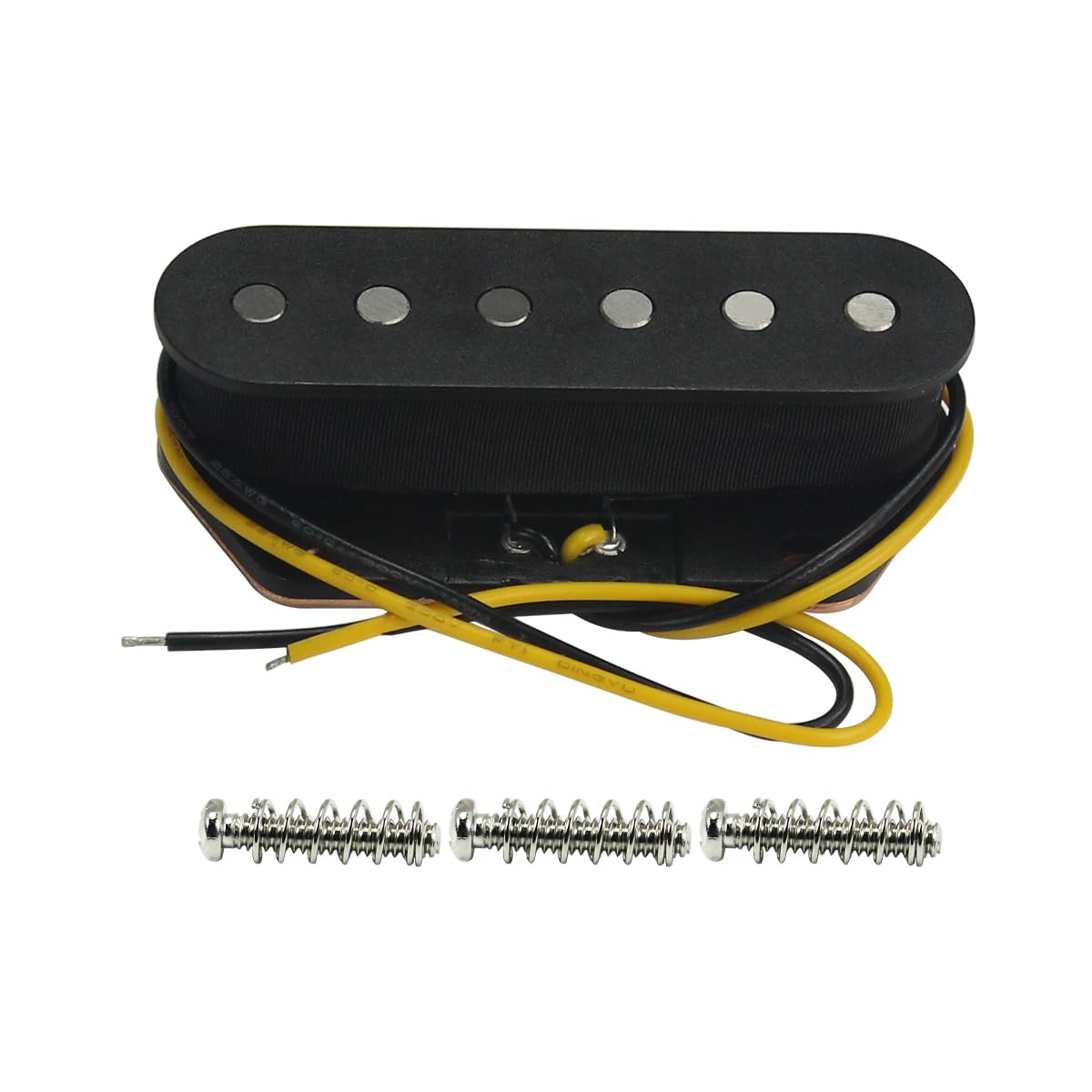 FLEOR Black Single Coil Pickup Guitar Bridge Pickups 55mm Alnico 5 Magnet 6-7k for TL TE Electric Guitar Bridge Parts