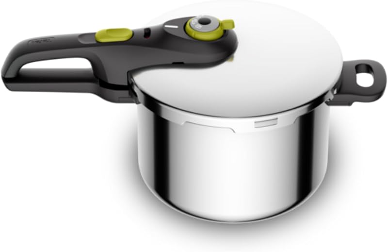 Secure 5 Neo Schnellkochtopf 6L Edelstahl, 22cm, Korbeinsatz & Dreifuß, 2 Garstufen, Secure 5 Sicherheitssystem, alle Herdarten, induktionsgeeignet, spülmaschinenfest, P2530738