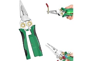 FODEUXP 8 in 1 Wire Crimper Stripper with Voltage Tester, 2025 New Multifunctional Professional Wire Stripper Electrical Pliers for Wire Cutting Stripping Crimping Repair Tool (1 Pcs)