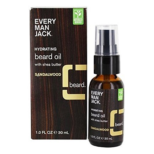 Every Man Jack Beard Oil, Sandalwood, 1 Fluid Ounce