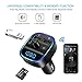 Naouis Bluetooth FM Transmitter For Car, FM Radio Transmitter Bluetooth 4.2 with Hands Free Calling, 2 USB Ports, USB Drive and Micro SD Card Slot