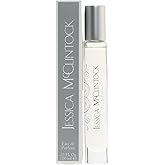 Jessica McClintock Eau De Parfum Rollerball for Women, Signature Fruity Floral Scent with Citrus, Rose, Jasmine & Musk, Romantic Travel Size Fragrance for Purse or On-the-Go Wear, 0.33oz