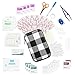 Emergency First Aid Kit and Supplies: Small Deluxe Travel Medical Kit for Car with Designer Fabric Case - Compact Design Great for Home, Vehicle, Camping or Hiking Trips - 6.3 x 4.9 x 1.7 Inches