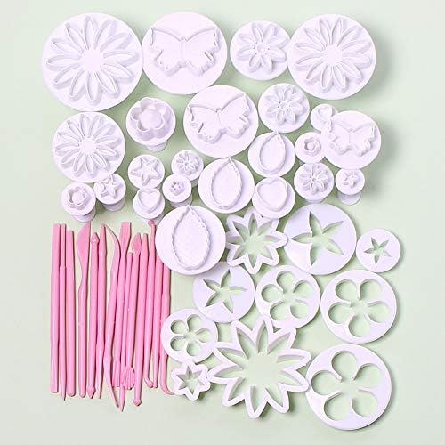 Alitrade Cake Sculpting Tools, 47pcs Cake Scraper Icing Smoother Baking Decorating Supplies, Cake Decorate Moulds Accessories for Pastry Butter