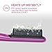 Hair Straightening Brush Straightener Comb Ceramic Brush 265℉to 395℉ Anti-Scald -ELEHOT