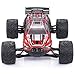 GPTOYS RC Cars S912 LUCTAN 33MPH 1/12 Scale Electric Monster Hobby Truck With Waterproof Electronics, Remote Control Off Road Red Truggy Toys