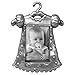 Malden International Designs Girl's Outfit Pewter Juvenile Picture Frame, 2x3, Silver