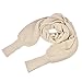 Leegoal Women Solid Scarf with Sleeves Crochet Knit Long Soft Wrap Shawl Scarves