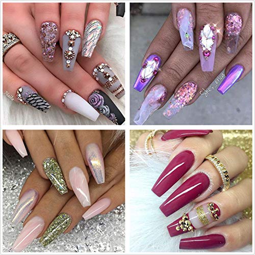 Nail Tips Natural Fake Nails Ejiubas Half Cover Acrylic Nail Tips French False Nails With Case 500pcs For Nail Art Salons And Home Diy Pricepulse