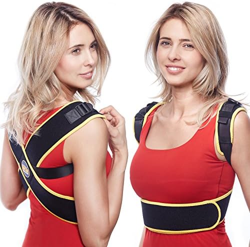 Posture Corrector Back Brace Support for Shoulder Clavicle Neck Pain | Natural Body Position for Men Women | for chest size 29-40in (S/M)