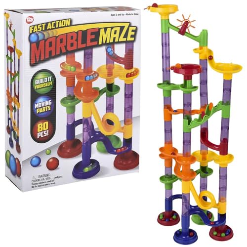 Rhode Island Novelty 80 Piece Marble Run