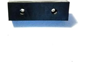 RUBBERFEETWAREHOUSE Rubber Bumper Pad with Metal Washers 4" Length x 3/4" Height x 1-1/4" Width