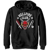 Netflix Kids' Stranger Things Hellfire Cut Youth Pullover Hoodie