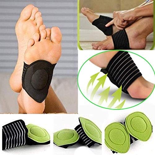 J U ENTERPRISE Cushioned Arch Supports with Any Shoes, Sneakers, Sandals (One Size)