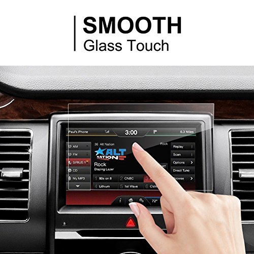 Ford Escape Expedition Flex Fusion Focus RS ST Mustang GT350 8 Inch Car Navigation Screen Protector,LFOTPP [9H] Tempered Glass Center Touch Screen Protector Anti Scratch High Clarity