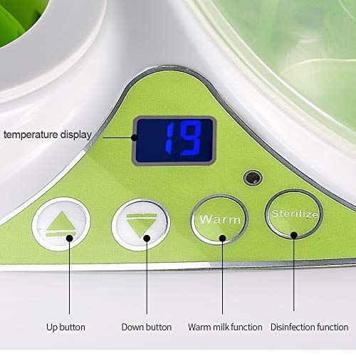 GL 2 in 1 Intelligent Bottle Sterilizer and Constant Temperature Bottle Warmer,Can Warm Milk and Sterilize Bottles Concurrently or Separately,Anti Dry-Heating