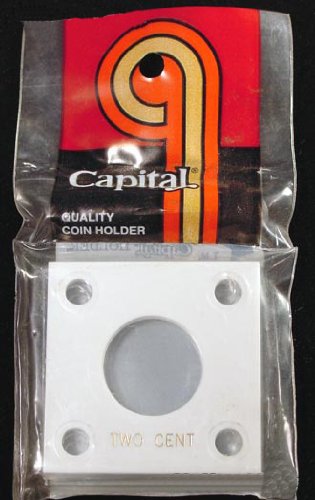 Capital Plastics 2x2 Holder - TWO CENT in White