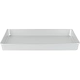 Restaurantware-Met Lux 18 x 12 x 2 Inch Straight-Sided Baking Tin, 1 Rectangular Cake Pan - Oven-Ready, Freezable, Anodized Aluminum Baking Sheet Cake Pan, Greaseproof, For Birthday
